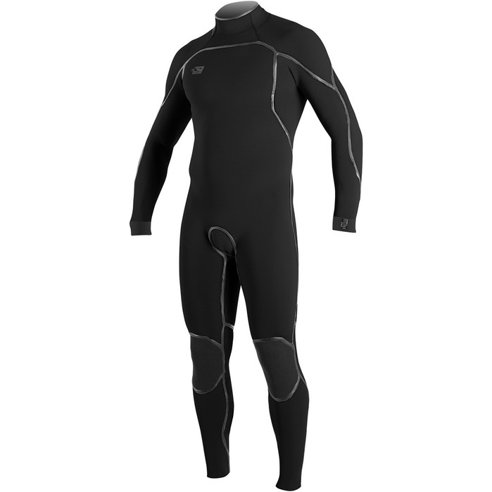 2022 O'Neill Mens Psycho One 4/3mm Back Zip GBS Wetsuit 4965 - Black