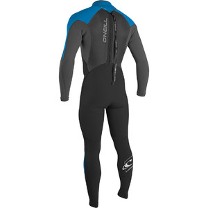 O'Neill Youth Epic 5/4mm Back Zip GBS Wetsuit BLACK / GRAPHITE / BLUE 4219