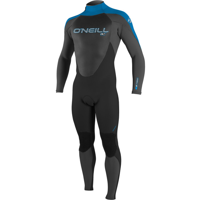 O'Neill Youth Epic 5/4mm Back Zip GBS Wetsuit BLACK / GRAPHITE / BLUE 4219