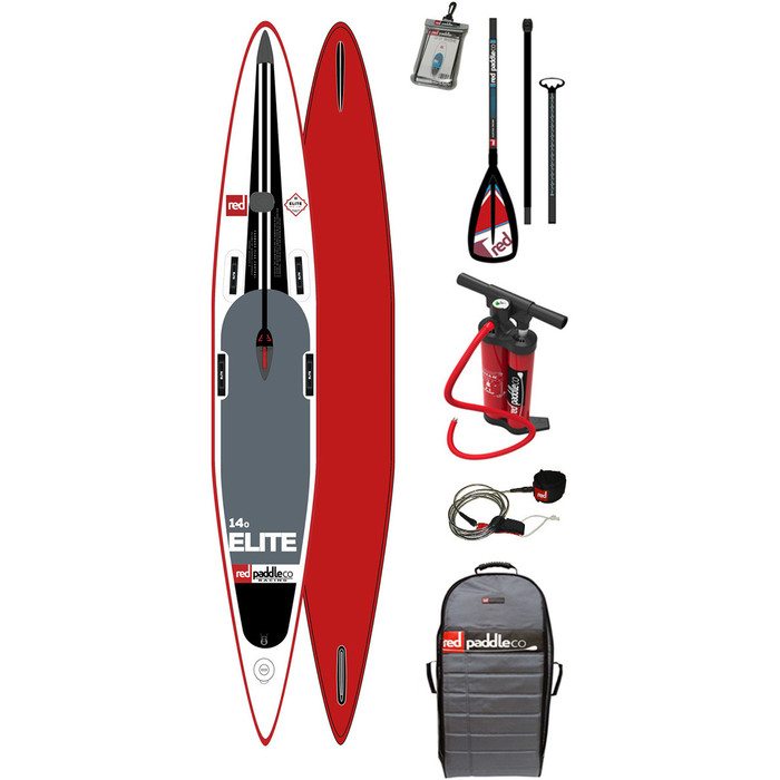 Red Paddle Co 14'0 Elite Inflatable Stand Up Paddle Board + Bag Pump Paddle & LEASH