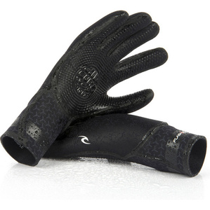2021 Rip Curl Flashbomb 5/3mm 5 Finger Glove WGLYDF - Black