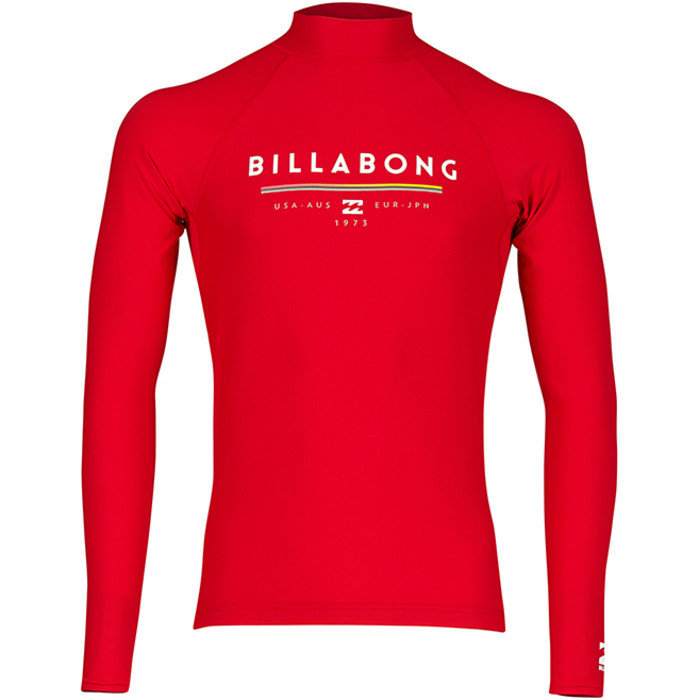 Billabong Junior Unity Long Sleeve Rash Vest RED H4KY02