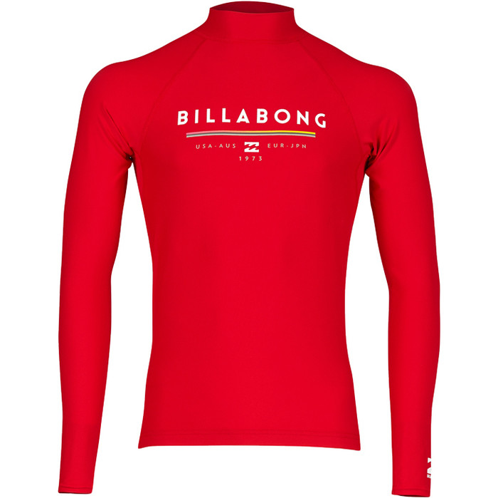 Billabong Unity Long Sleeve Rash Vest RED H4MY02
