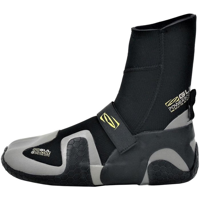 2019 Gul Power 5mm Split Toe Wetsuit Boots Black / grey BO1309-B4