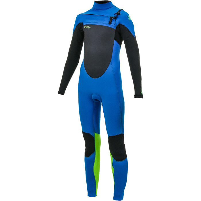 2020 O'Neill Youth Epic 4/3mm Chest Zip GBS Wetsuit Ocean / Black / Day Glo 5358