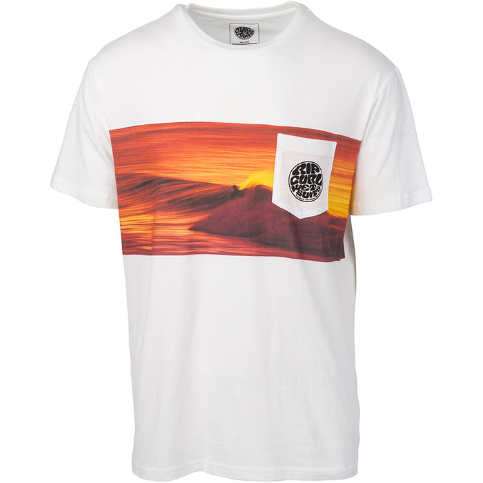 2019 Rip Curl Homens De Ao Original Surfista T-shirt Branca Cteda5