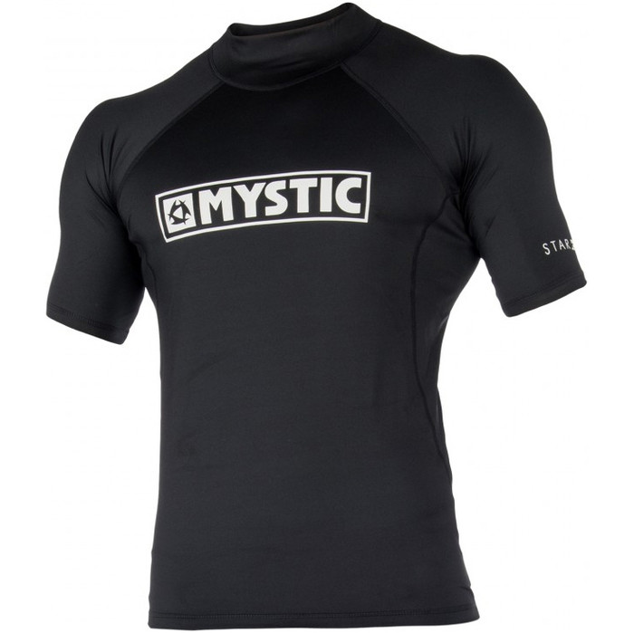 2021 Mystic Mens Star Short Sleeve Rash Vest STSSRASH - Black