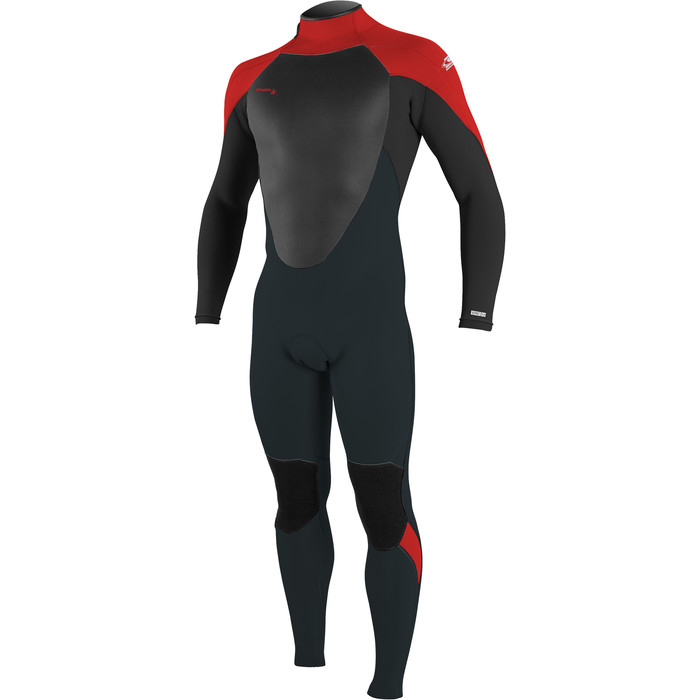 2022 O'Neill Youth Epic 5/4mm Back Zip Wetsuit 4219 - Gunmetal / Black / Red