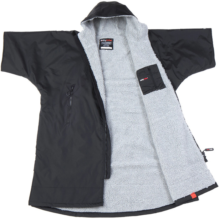 2023 Dryrobe Advance Short Sleeve Changing Robe DR100 - Black / Grey