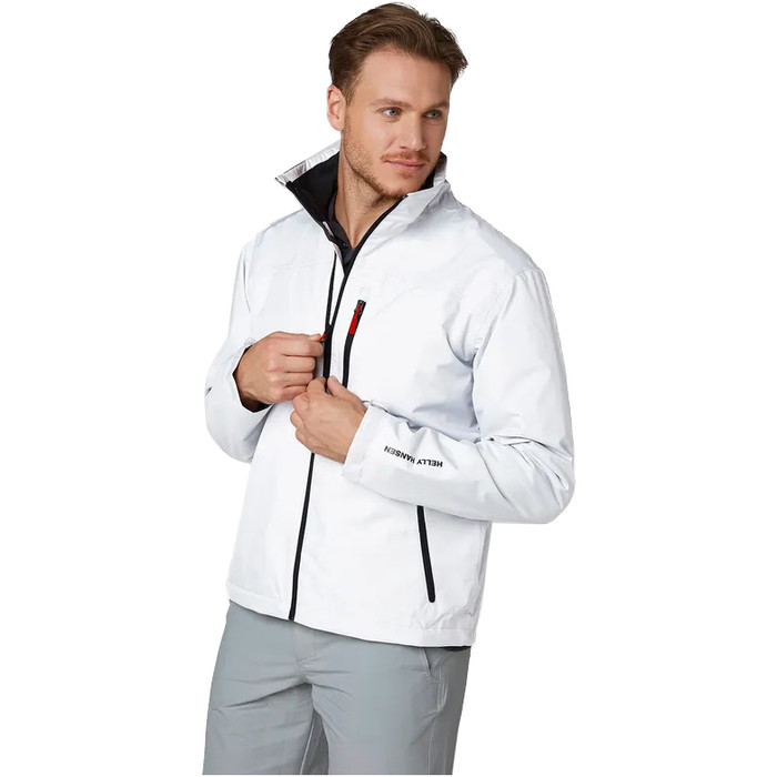 2023 Helly Hansen Mens Crew Jacket 30263 White Sailing