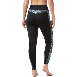 2024 O'Neill Womens Bahia 1.5mm Neoprene Leggings 5493 - Black / Demi Floral