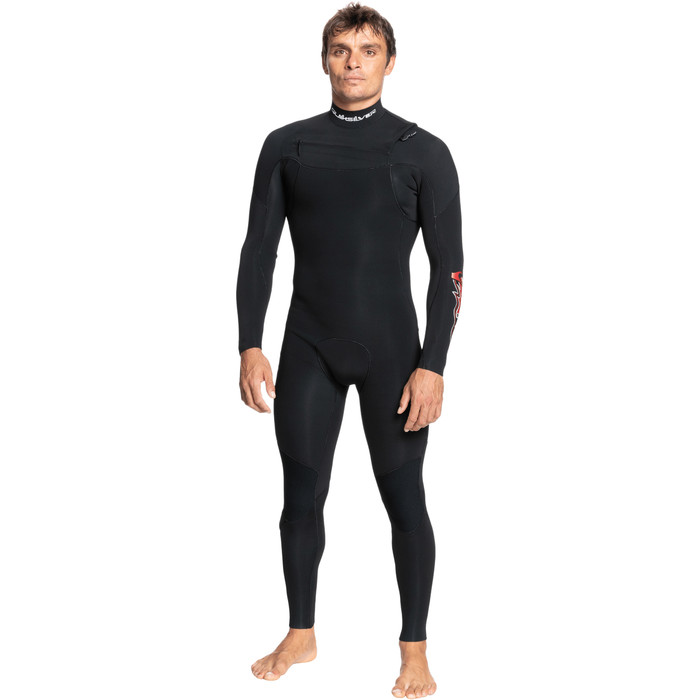 2022 Quiksilver Mens Capsule Sessions 4/3mm Chest Zip GBS Wetsuit EQYW103128 - Black