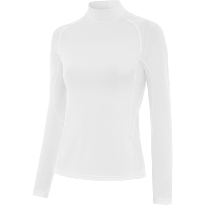 2024 Typhoon Womens Fintra Long Sleeve Rash Vest 430442 - White
