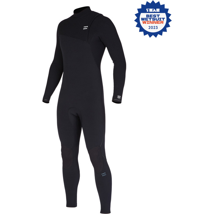 2022 Billabong Mens Furnace Natural 4/3mm Zip Free Wetsuit F44M28 - Black