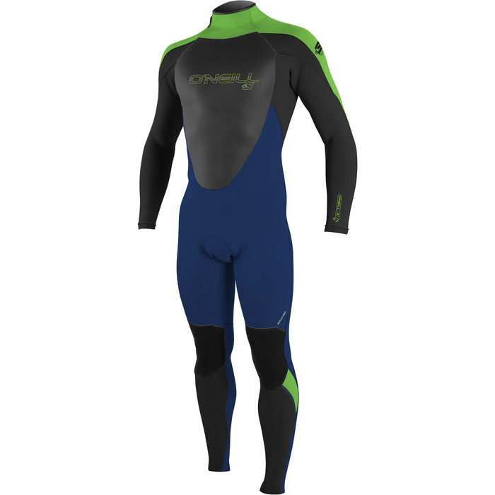 2023 O'Neill Youth Epic 4/3mm Back Zip GBS Wetsuit 4216 - Navy / Day Glow