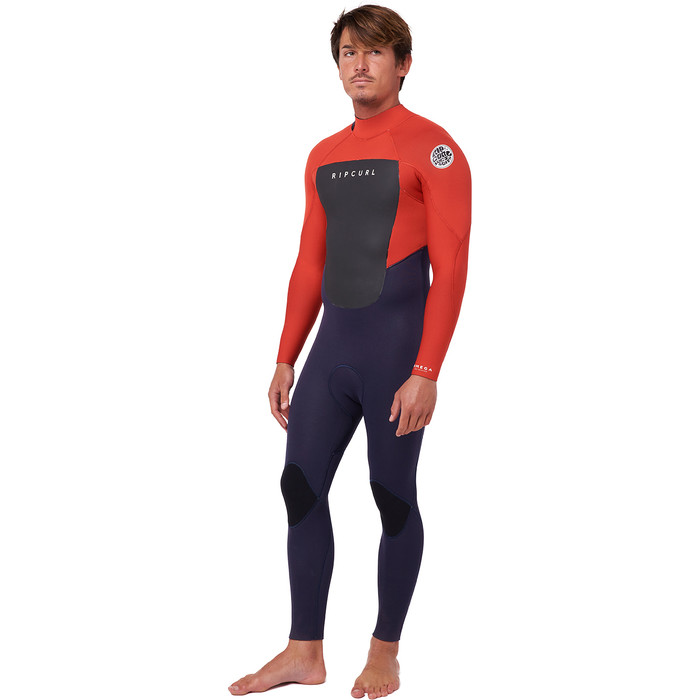 2022 Rip Curl Mens Omega 3/2mm GBS Back Zip Wetsuit 111MFS - Red