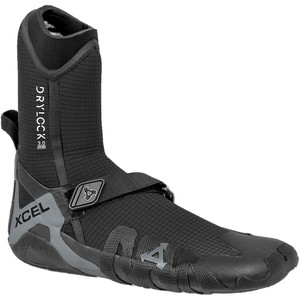 2022 Xcel Mens Drylock 7mm Wetsuit Round Toe Boots ACV79819 - Black / Grey