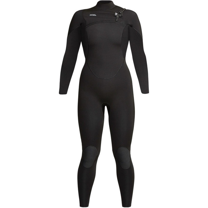 2024 Xcel Womens Comp 4/3mm Chest Zip Wetsuit WN43ZXC0 - Black