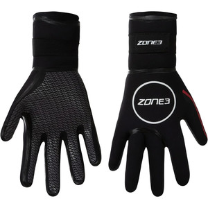 2022 Zone3 Neoprene Heat-Tech Warmth Gloves NA18UHTG101 - Black / Red