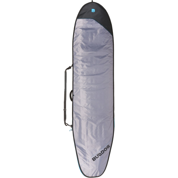 2024 Bulldog Essentials Longboard Surfboard Bag BDBBELB - Grey / Cyan