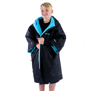 2023 Dryrobe Advance Junior Short Sleeve Changing Robe KXS DA BB - Black / Blue