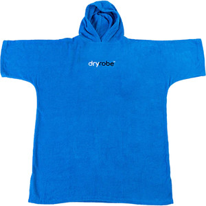 2024 Dryrobe Organic Cotton Hooded Towel Change Robe V3 DOCTV3 - Cobalt Blue