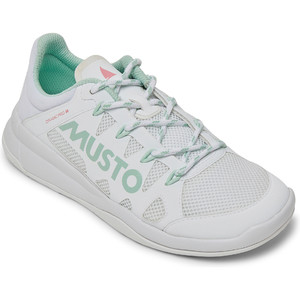 2023 Musto Womens Dynamic Pro II Adapt Sailing Shoes 82028 - White / Platinum / Oxy Fir