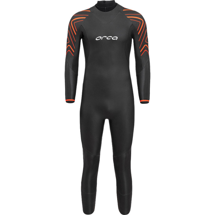 2024 Orca Mens Vitalis Thermal Back Zip Open Water Swim Wetsuit NN2U - Black