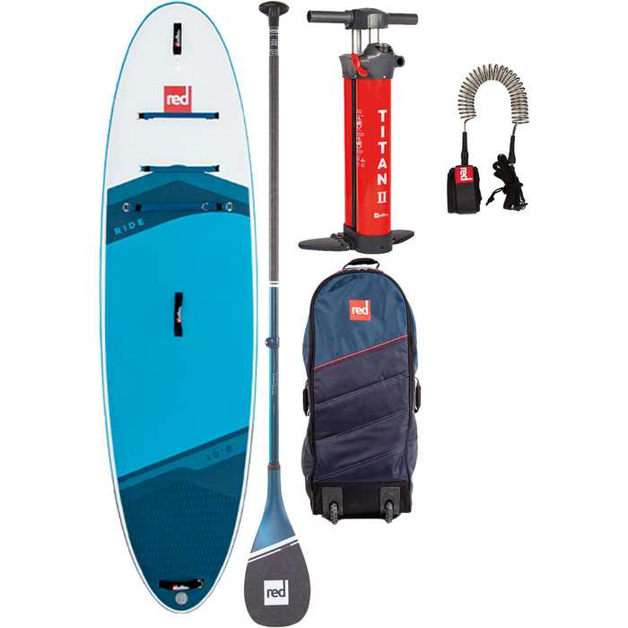 2023 Red Paddle Co 10'8 Ride Stand Up Paddle Board, Bag, Paddle, Pump & Leash - Prime Package