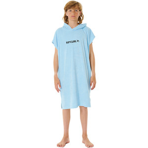2024 Rip Curl Junior Brand Hooded Towel Changing Robe / Poncho 007BTO - Cool Blue