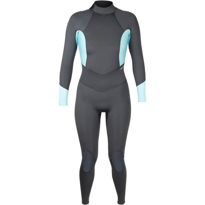 2023 Xcel Womens Axis 4/3mm Back Zip Wetsuit WN43AXG0G - Graphite / Glacier Blue
