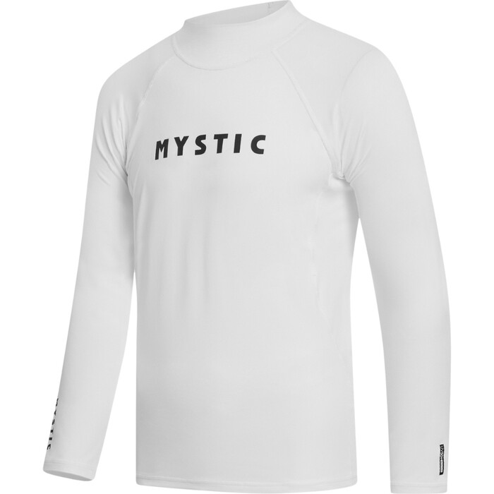 2024 Mystic Mens Star Long Sleeve Rash Vest 35001.240162 - White