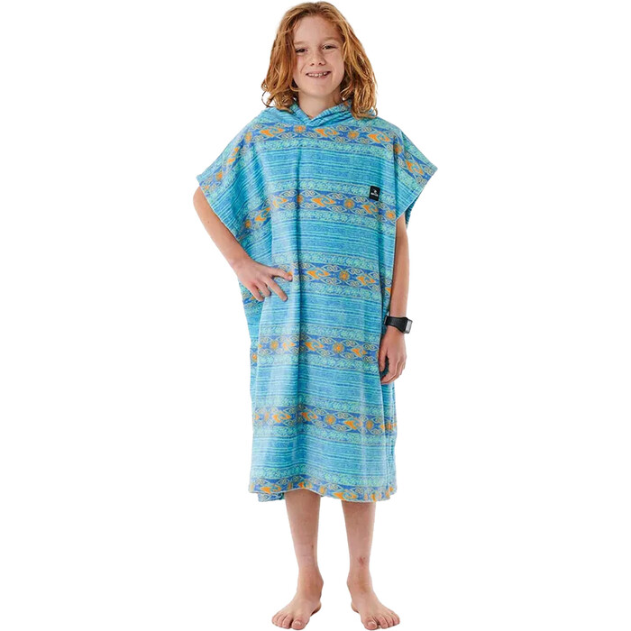 2024 Rip Curl Boys Printed Hooded Towel Poncho 008BTO Light