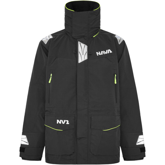 2025 Nava Performance Mens NV2 Sailing Jacket NAVANV2J01 Black