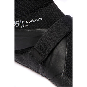 2020 Rip Curl Flashbomb 5mm Hidden Split Toe Boots WBO7IF - Black