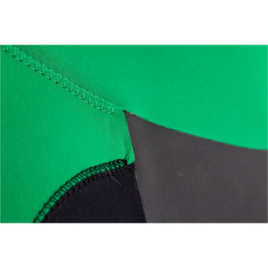 2019 Typhoon Vortex 5/4/3mm GBS Back Zip Wetsuit Black / Green 250652