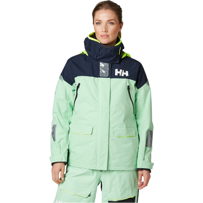 2021 Helly Hansen Womens Skagen Offshore Sailing Jacket 33920 - Reef Green