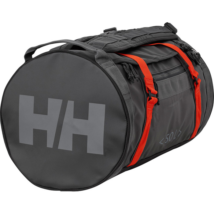 2021 Helly Hansen 50L Duffel Bag 2 68005 - Ebony / Cherry Tomato