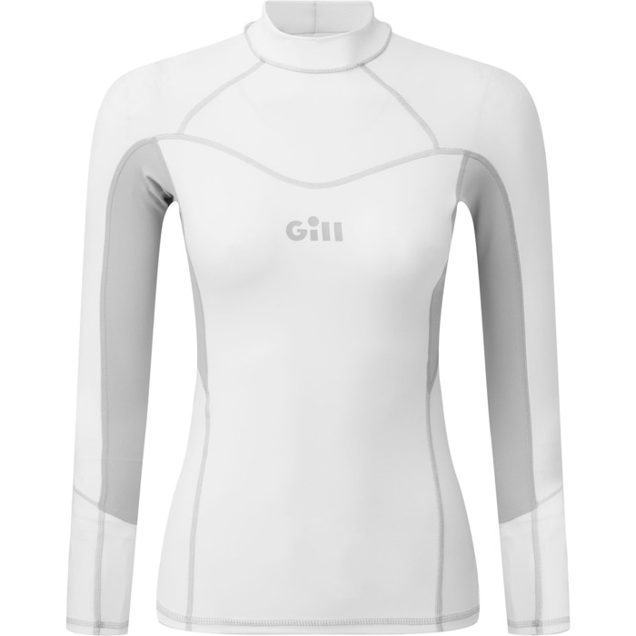 2024 Gill Womens Pro Long Sleeve Rash Vest 5020W - White