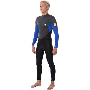 2021 Rip Curl Mens Omega 3/2mm Back Zip Wetsuit WSM9AO - Blue