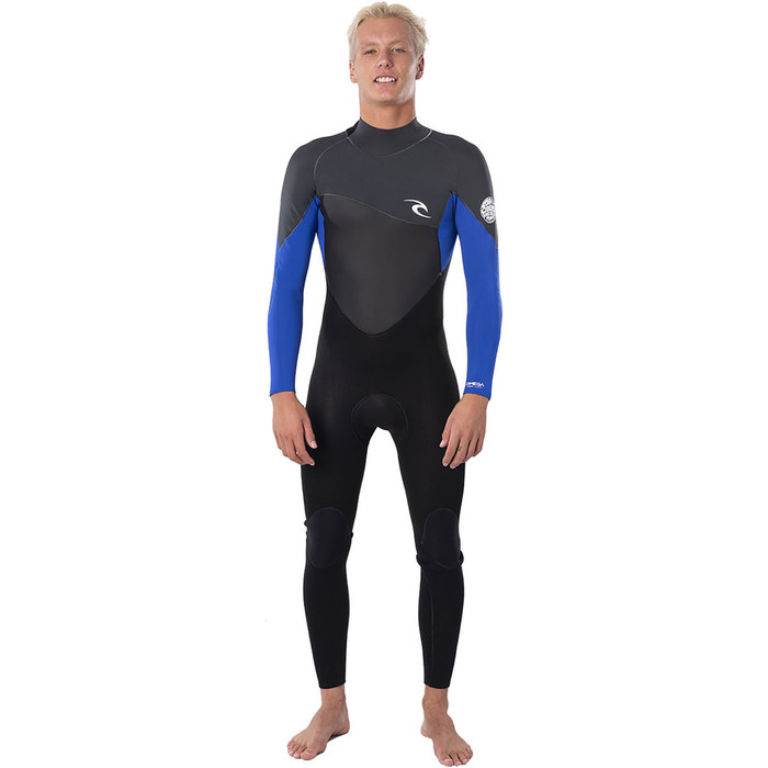 2021 Rip Curl Mens Omega 3/2mm Back Zip Wetsuit WSM9AO - Blue