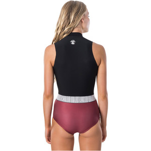 2020 Rip Curl Womens G-Bomb Searchers 1mm Front Zip Sleeveless Shorty Wetsuit WSP9SW - Rust