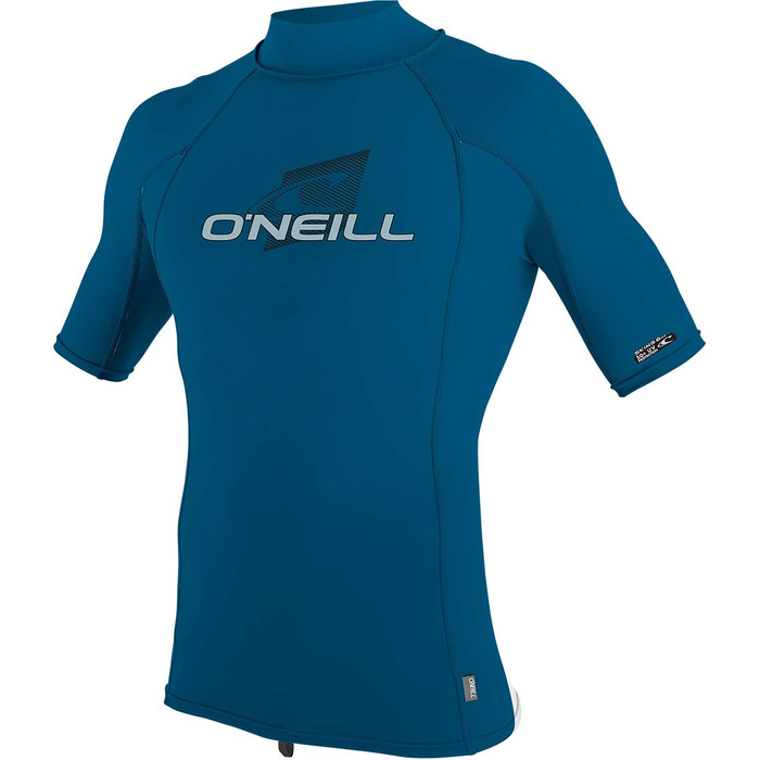 2021 O'Neill Mens Skins Short Sleeve Rash Vest 4517 - Blue