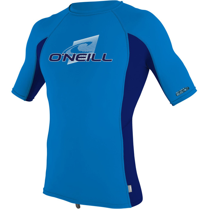 2020 O'Neill Youth Premium Skins Short Sleeve Rash Vest 4173 - Ocean / Abyss