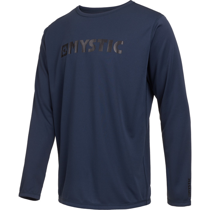 2024 Mystic Mens Star Long Sleeve Quickdry T-Shirt 35001220286 - Night Blue