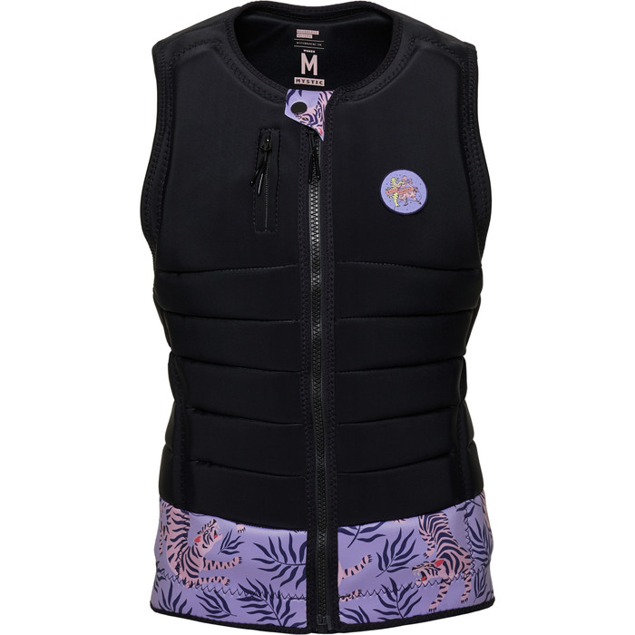 2022 Mystic Womens Zodiac Front Zip Impact Vest 35005220152 - Black / Purple