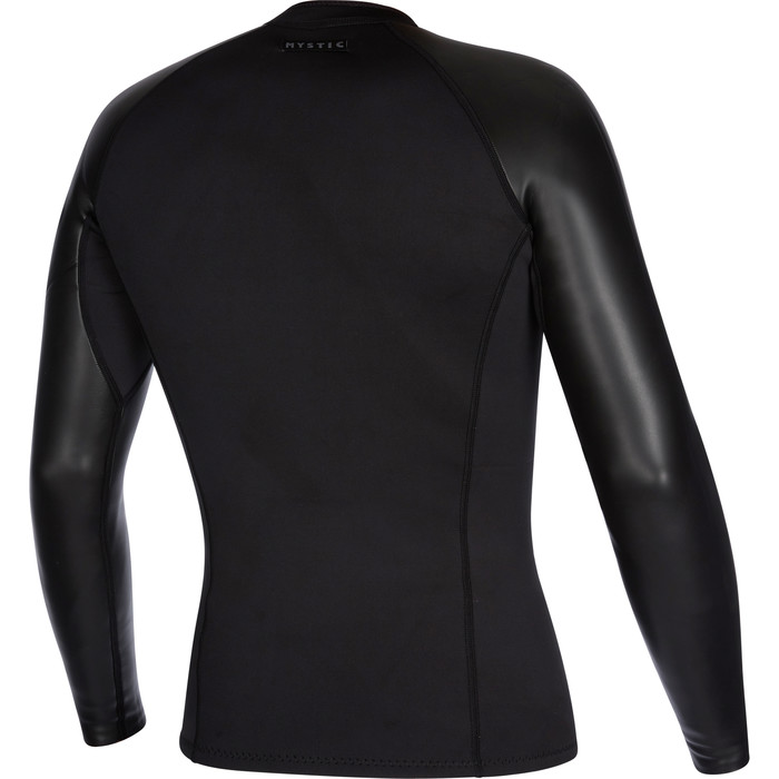 2023 Mystic Mens Long Sleeve 2mm Front Zip Wetsuit Top 210132 - Black