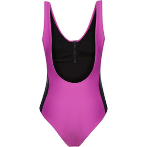 2021 Mystic Womens The Wild Zipped Swimsuit 210281 - Black / Pink