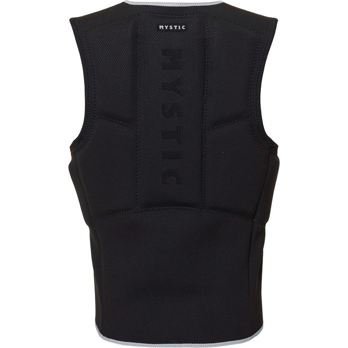 2023 Mystic Mens Foil Impact Vest Front Zip 35005220140 - Black