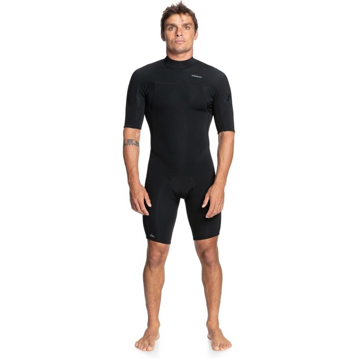 2022 Quiksilver Mens Everyday Sessions 2mm GBS Back Zip Shorty Wetsuit EQYW503027 - Black
